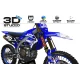 Kit adhesivos moto Kit adhesivos Motocross PERSO YAMAHA FACTORY RACING BLUE - 3D