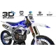Kit adesivos moto Kit adesivos Motocross YAMAHA BUD RACING BRANCO|AZUL (REF:PRDA36E2) 3D