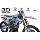 Stickerset moto Motocross YAMAHA PERSO WHITE MATADOR 3D