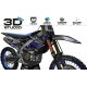 Motorrad Dekor-Kit Kit Dekor Motocross YAMAHA VERTEX - 3D