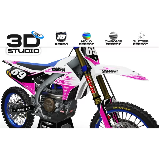 Stickerset moto Stickerset Motocross YZ YZF TTR YAMAHA Unik 3D