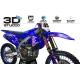 Motorstickerset STICKERSET YZ YZF Motocross YAMAHA RETRO BLUE - 3D