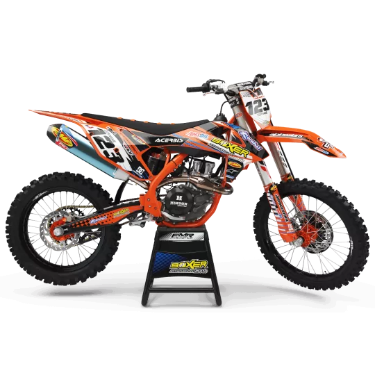Kit adesivos moto KIT ADESIVOS MOTOCROSS BOXER laranja (ref:prda1c)