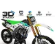 Kit adhesivos moto KIT ADHESIVOS Motocross PERSO KAWASAKI DESTINI 3D