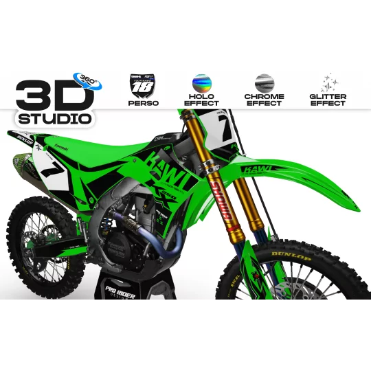 Kit adesivos moto Kit adesivos Motocross KAWASAKI PRORIDER 3D