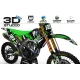 Kit adhesivos moto KIT ADHESIVOS MOTOCROSS ALPINESTARS verde (ref:prda4b) 3D