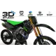 Motorstickerset Stickerset Motorcross KAWASAKI VERTEX (REF:PRDA39B1) 3D