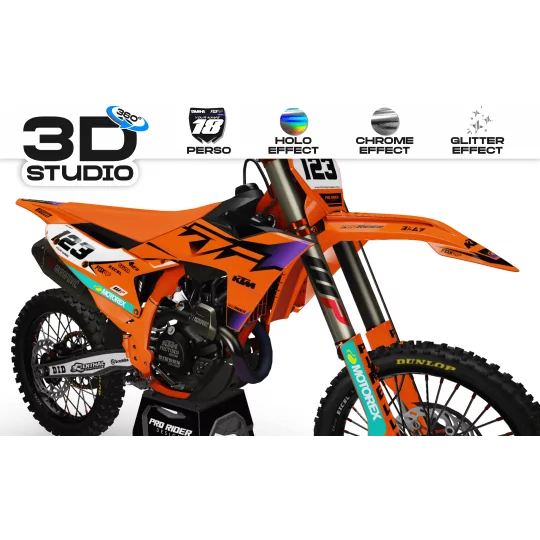 Kit adesivos moto Kit adesivos Motocross KTM SX SXF EXC - OEM VECTOR 3D