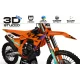 Kit adhesivos moto Kit adhesivos Motocross KTM SX SXF EXC - OEM VECTOR 3D