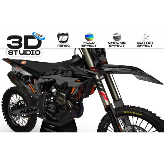 GRAFICHE moto Grafiche Motocross KTM acerbis finitura opaca o lucida 3D