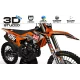 Motorcycle graphics GRAPHICS Motocross KTM ETNIES YOSHIMURA 3D