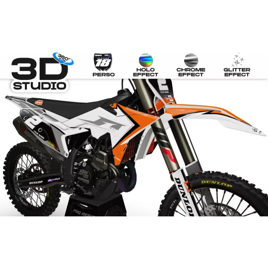 Kit adesivos moto KIT ADESIVOS Motocross KTM ORIGINE 3D