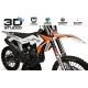 Kit adhesivos moto KIT ADHESIVOS Motocross  KTM ORIGINE 3D