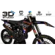 Kit adesivos moto KIT ADESIVOS Motocross KTM JUST1 BLACK 3D