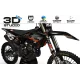 Grafiche moto GRAFICHE Motocross KTM FACTORY NEKEN NERO OPACO (rif.:prda31c) 3D