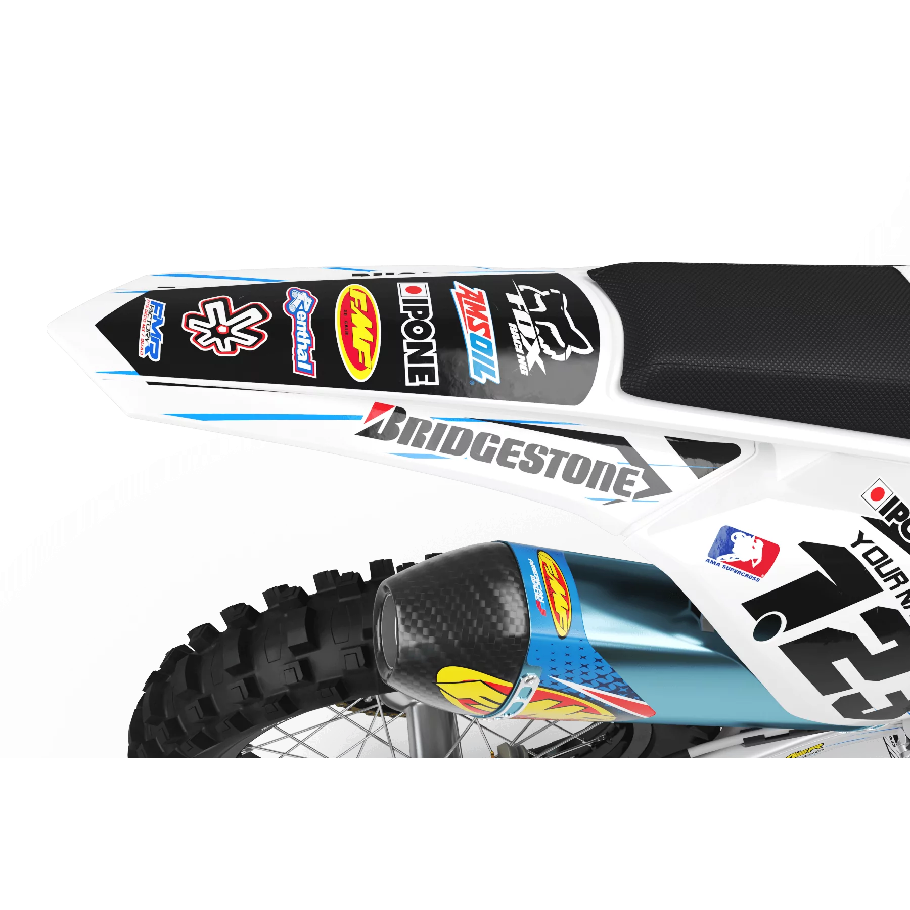 GRAPHICS moto Graphics MOTOCROSS PERSO BOXER white (ref:prda1g)