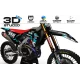 Motocross graphics kit graphics Motocross perso Honda BULLY ONE C 3D