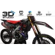 Kit adesivos moto KIT ADESIVOS Motocross HONDA VERTEX : Design de qualidade para o seu Motocross (REF:PRDA39A1) 3D