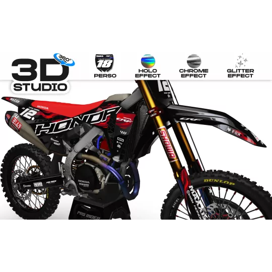 Kit adesivos moto KIT ADESIVOS Motocross HONDA EARN 3D