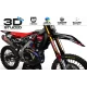 Kit adesivos moto KIT ADESIVOS Motocross HONDA EARN 3D
