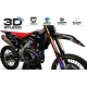 Kit adhesivos moto KIT ADHESIVOS Motocross HONDA SKYBOUND GRADIENT 3D
