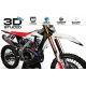 Kit adhesivos moto Kit adhesivos Motocross perso HONDA MEGA WHITE 3D