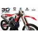 Kit adesivos moto KIT ADESIVOS Motocross HONDA GOPRO 3D