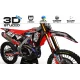 Kit adhesivos moto KIT ADHESIVOS Motocross HONDA GO PRO hart and huntington a precio Excepcional (REF:PRDA38A) 3D