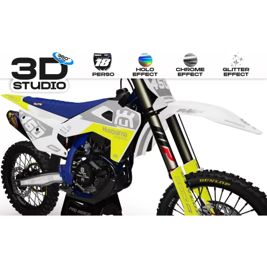 Motorstickerset STICKERSET Motorcross HUSQVARNA MX TEST 3D