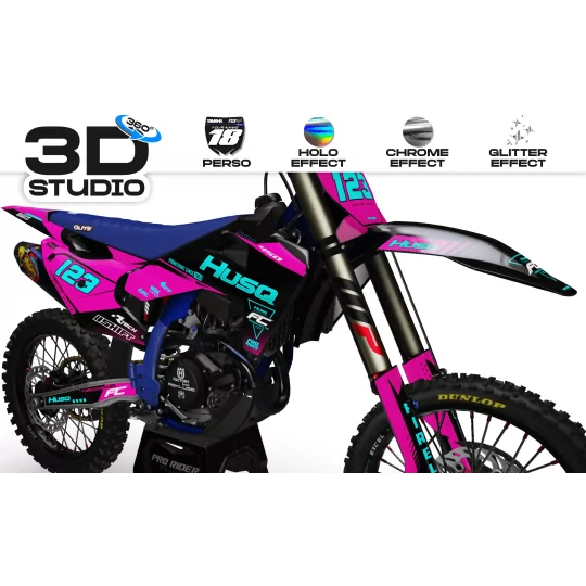 Grafiche moto GRAFICHE Motocross PERSO HUSQVARNA ASCENSO - 3D