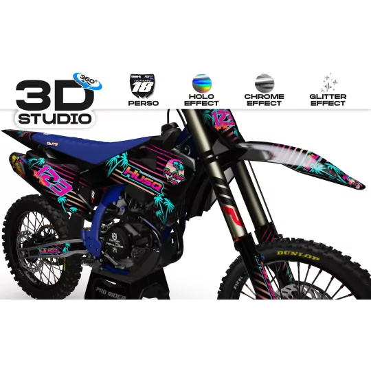 Motorcycle graphics: HUSQVARNA SUMMER Motocross GRAPHICS - 3D