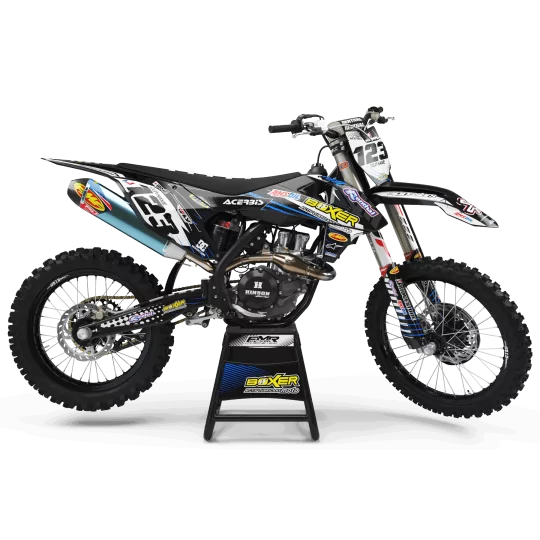 Kit adesivos moto KIT ADESIVOS MOTOCROSS PERSO BOXER preto (ref:prda1h)