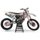 Kit adhesivos moto KIT ADHESIVOS MOTOCROSS PERSO DC B&W rojo (ref:prda15a)