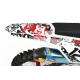 Kit adhesivos moto KIT ADHESIVOS MOTOCROSS PERSO DC B&W rouge (ref:prda15a)