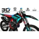 Kit adesivos moto Kit adesivos PERSO GASGAS Factory TEAL - 3D