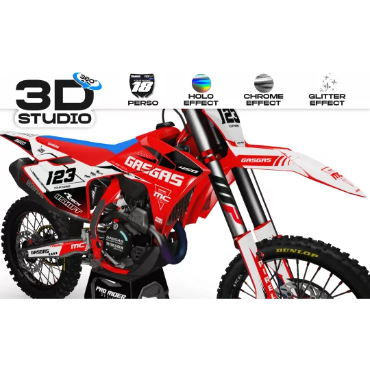 Kit adesivos moto KIT ADESIVOS GASGAS PERSO SISTEMAS 3D