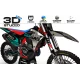 Grafiche moto grafiche MOTOCROSS GASGAS STAR TEAL CHROME - 3D