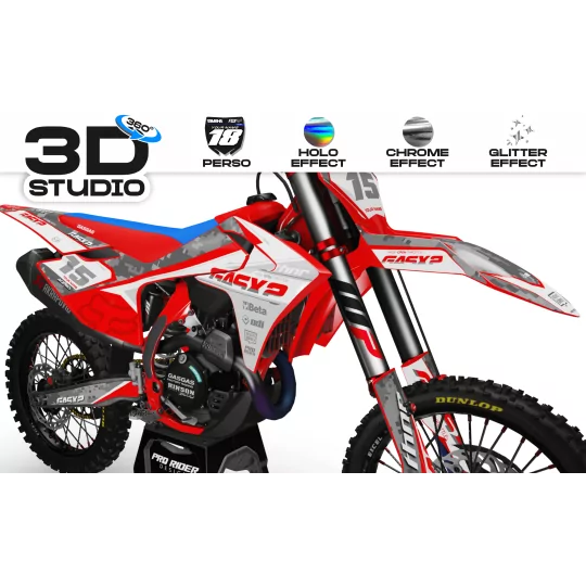 Motorstickerset Stickerset GASGAS GASX2 - 3D