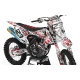 Kit adhesivos moto KIT ADHESIVOS MOTOCROSS PERSO DC B&W rojo (ref:prda15a)