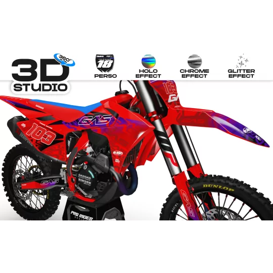 Kit adesivos moto Kit adesivos GASGAS FADE ADAPTRED 3D