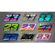 Motorcycle graphics: IDENTITY STICKERS for helmet, phone, hub, ...