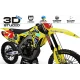 Kit adesivos moto Kit adesivos perso GEICO SUZUKI 3D