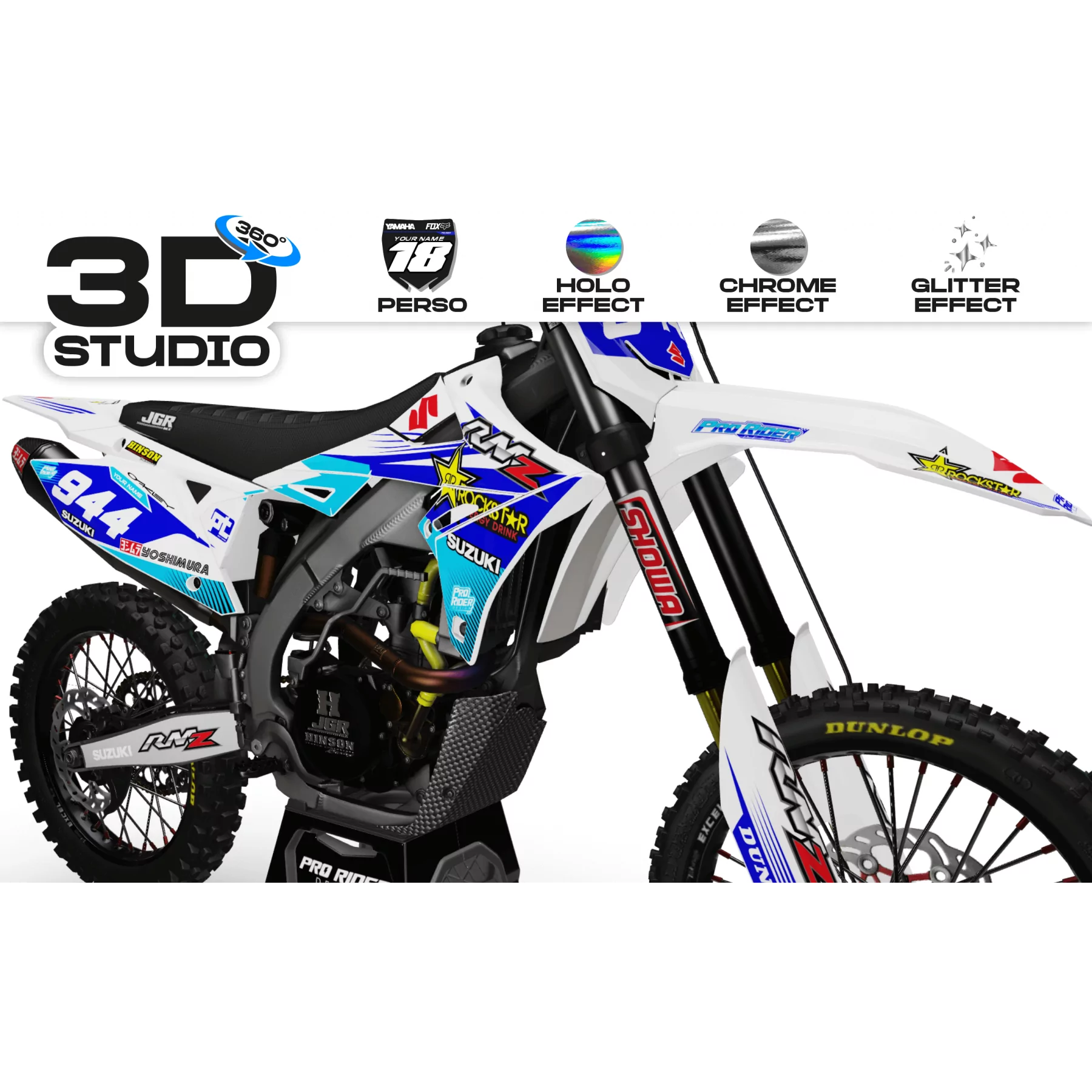 GRAPHICS moto GRAPHICS Motocross SUZUKI PERSO OSTIL 1 3D