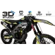 Motorstickerset STICKERSET Motocross SUZUKI GO PRO HART AND HUNTINGTON (REF:PRDA38D) 3D