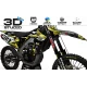Stickerset voor motoren STICKERSET motocross Suzuki FACTORY ENERGY geel (ref:prda33d) - 3D