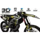 Dekor Motorrad DEKOR Motocross ALPINESTARS Gelb (ref:prda4e) - 3D