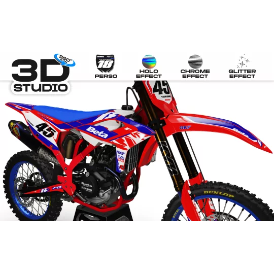 Kit adesivos moto KIT ADESIVOS MOTOCROSS BETA ALL 'RIDERS 3D