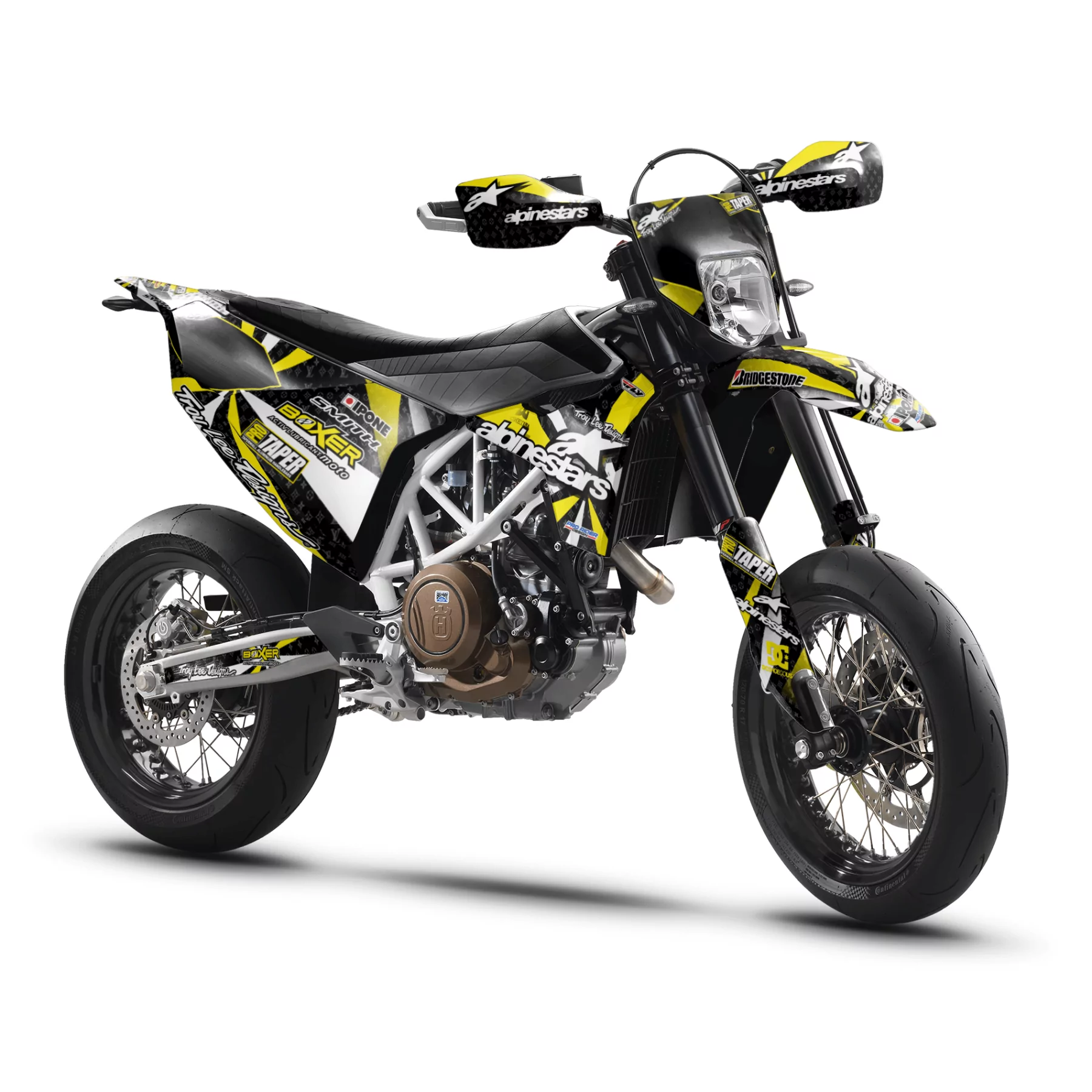 Stickerset moto Stickerset 701 ALPINESTARS YELLOW