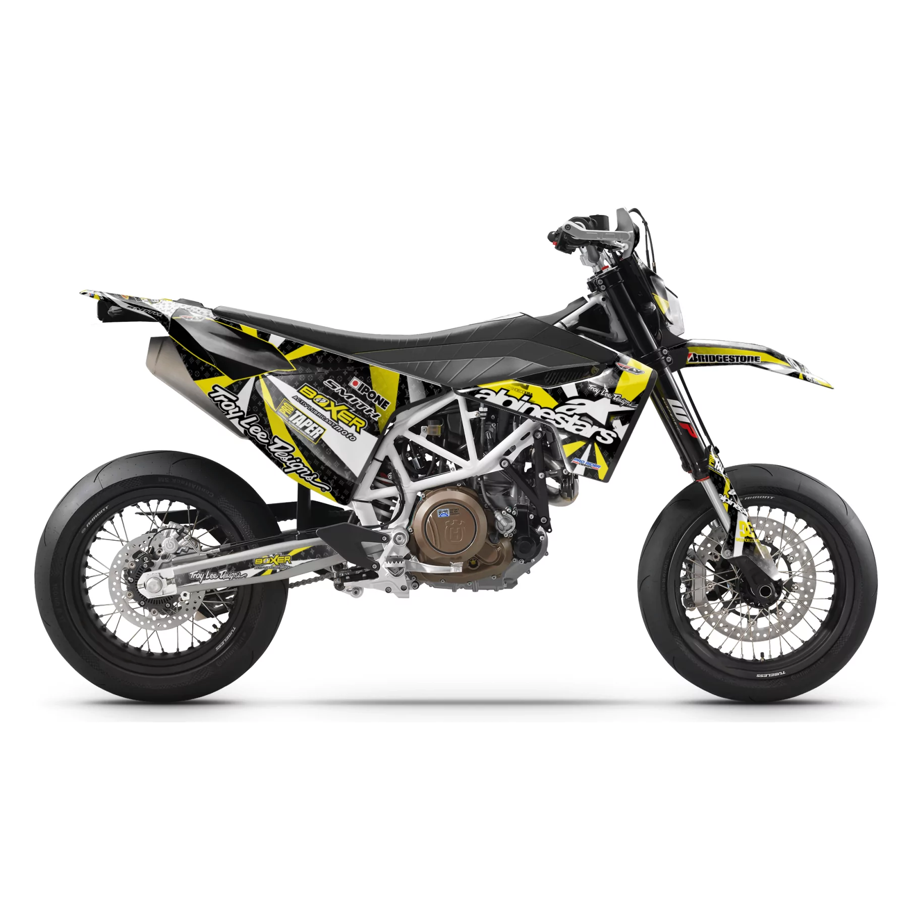 Stickerset moto Stickerset 701 ALPINESTARS YELLOW