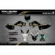 Kit adesivos moto Kit adesivos personalizado ROCKSTAR 23